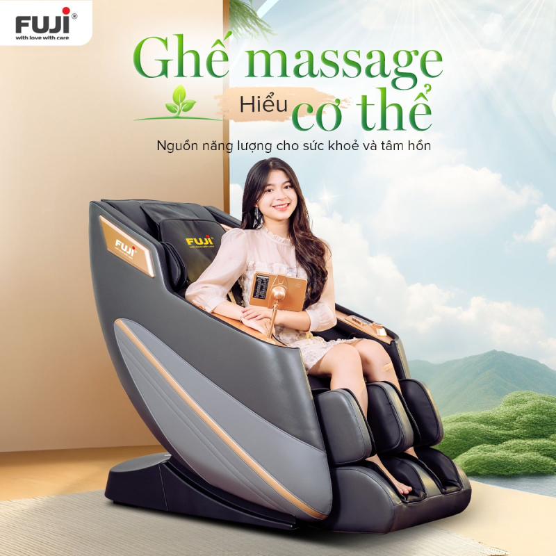Ghế massage Fuji là lựa chọn hoàn hảo cho gia đình Việt 