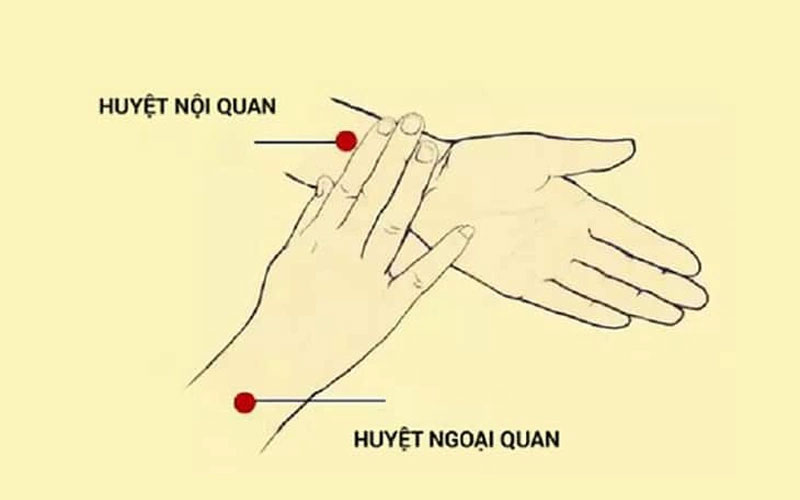 Bấm huyệt Ngoại Quan chữa rối loạn tiền đình