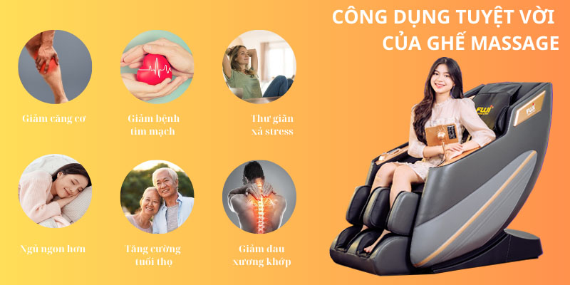 Ghế massage có tác dụng gì