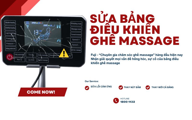 Sửa bảng điều khiển ghế massage nhanh chóng, có bảo hành