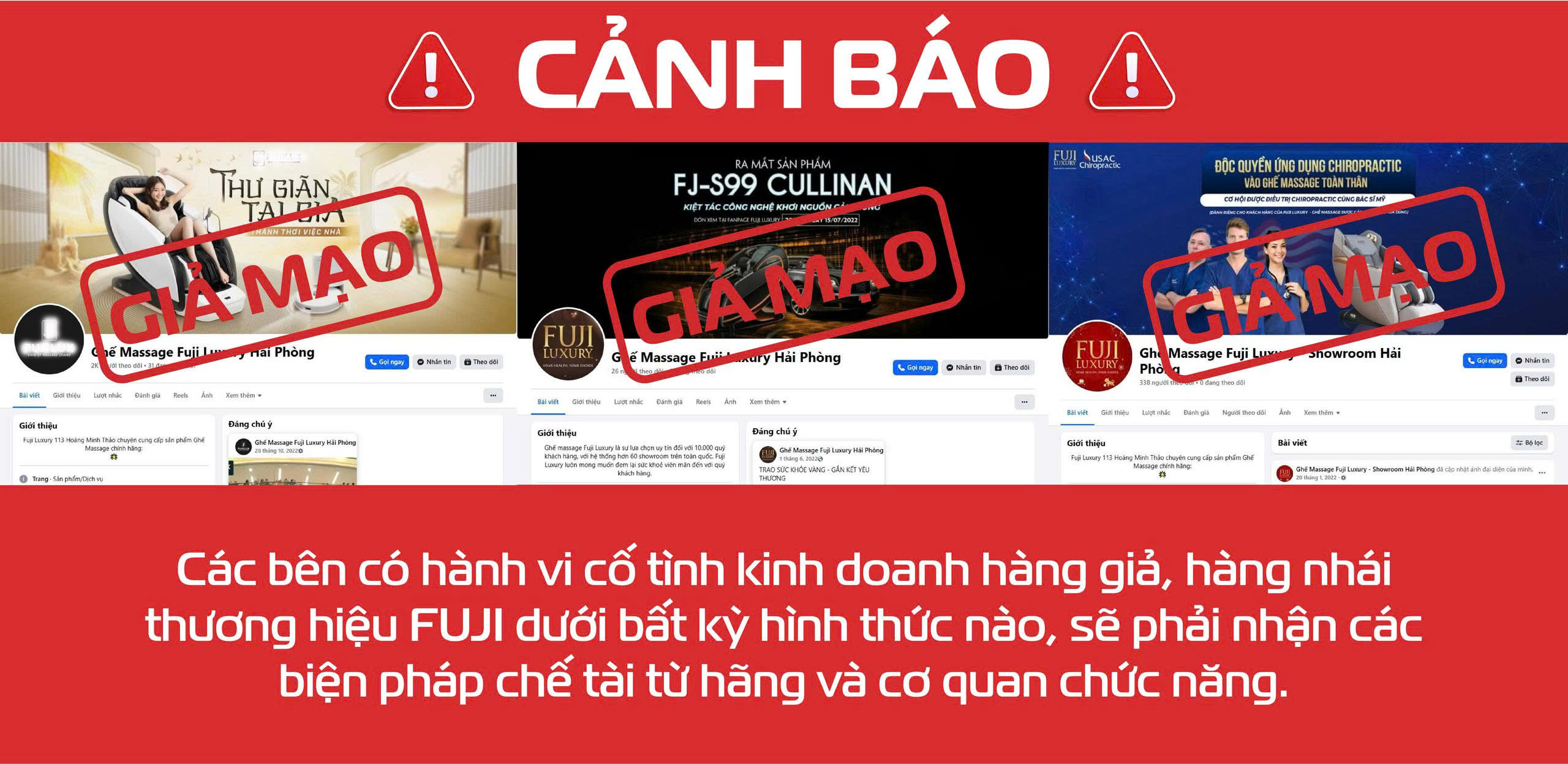 Hải Phòng - Điểm Nóng Hàng Nhái Ghế Massage FUJI: Nỗi Lo Lớn Cần Xử Lý Nghiêm