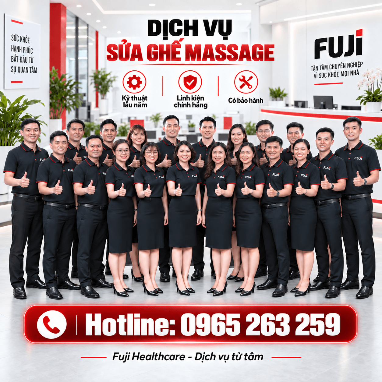 Sửa ghế massage Quảng Bình uy tín - 0965 263 259| FUJI